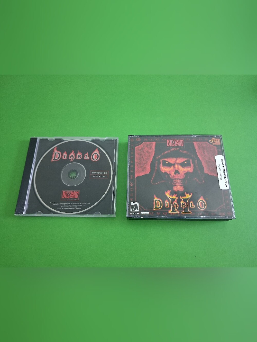 Diablo & Diablo II PC CD-ROM Games Blizzard Entertainment Vintage PC